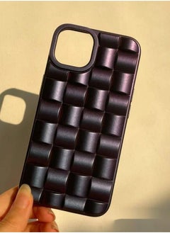 Color Fans Matte Purple 3D Cube Weave Texture iPhone 14 13 12 Pro Max Case iPhone 14 13 12 Pro Case iPhone 14 Plus Case iPhone 14 13 12 Case  - Image 3