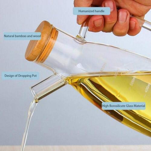 BIG CART 900ML Cooking Seasoning Bottle Glass Oil Dispenser with Handle Cooking Oil Jar Kitchen tools - Image 5