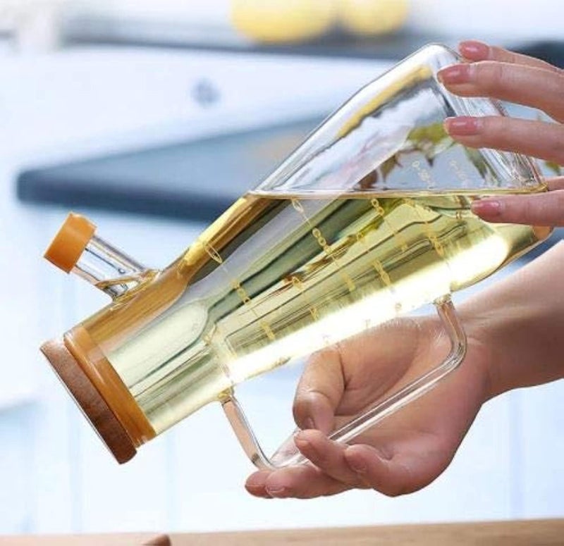 BIG CART 900ML Cooking Seasoning Bottle Glass Oil Dispenser with Handle Cooking Oil Jar Kitchen tools - Image 3