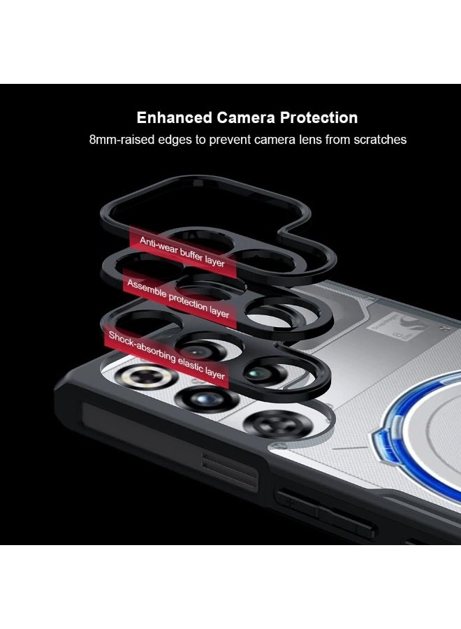 general Case Compatible with ZTE Nubia RedMagic 11 Pro+/ RedMagic 11 Pro, TPU+acrylic Shockproof Bumper Transparent Phone Back Cover, Anti-Yellowing Slim Fit Protective Case - Image 3