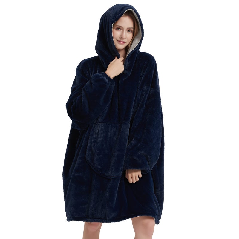 softan Softan Blanket Hoodie Oversized Wearable Blanket for Adult Women and Men Gifts Super Warm and Soft Hooded Blanket Sweatshirt Cow Print Faux Fur Blanket Sweatshirt with Large Pocket