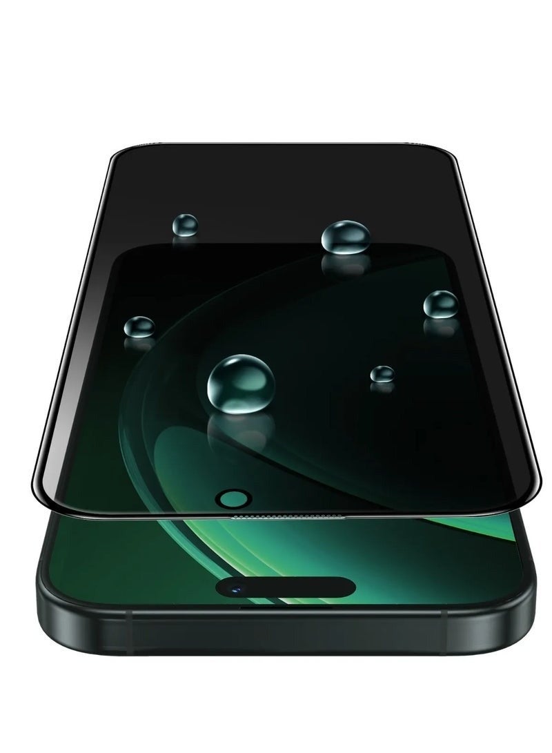 GREEN LION iPhone 17 Pro  Screen Protector / 3D Silicone Plus High-Definition Edge Glass / Blocked Side Viewing / Anti Scratch - Black Edge/Privacy - Image 1