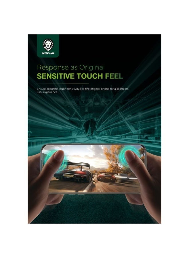 GREEN LION iPhone 17 Pro  Screen Protector / 3D Silicone Plus High-Definition Edge Glass / Blocked Side Viewing / Anti Scratch - Black Edge/Privacy - Image 5