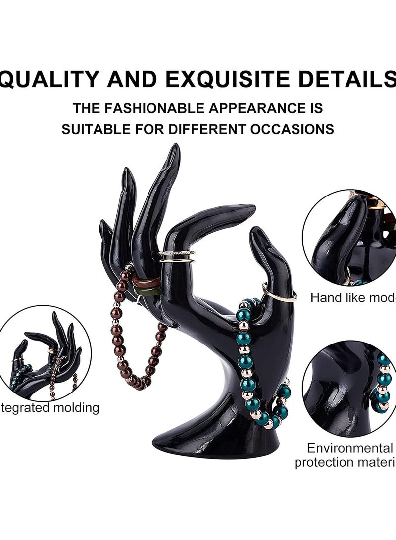 GGOOT Hand Bracelet Stand Support, Display Hand Bracelet Holder Black Resin for Retail - Image 2