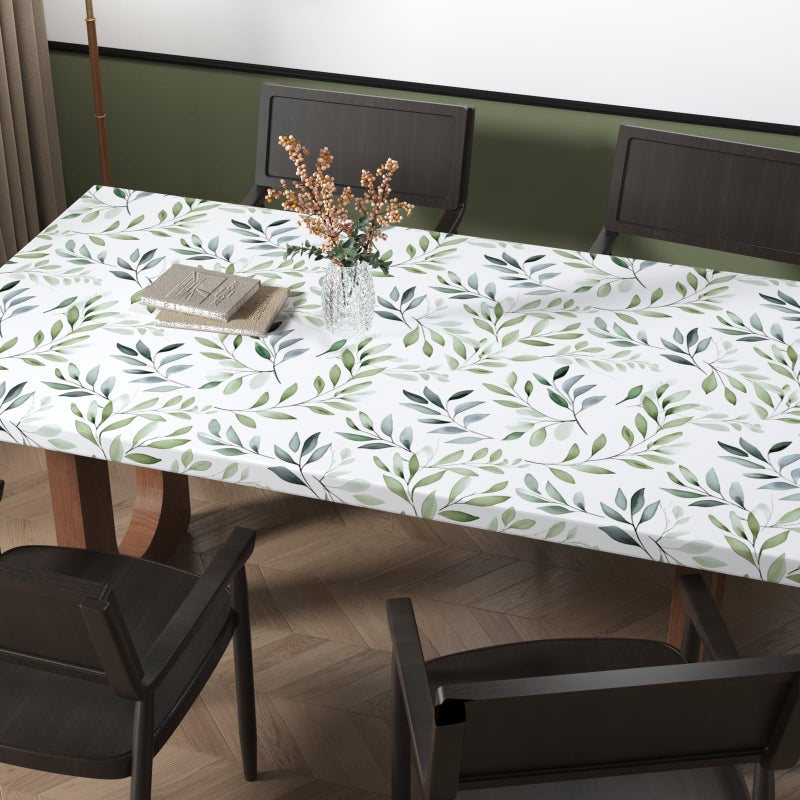 Danodoi Green Peel and Stick Wallpaper,17.5"x 393"Sage Olive Leaf Contact Paper,Modern Botanical Greenery Wall Paper For Bathroom Bedroom Cabinet Vinyl Waterproof Removable Farmhouse Dorm Renter Friendly - Image 5