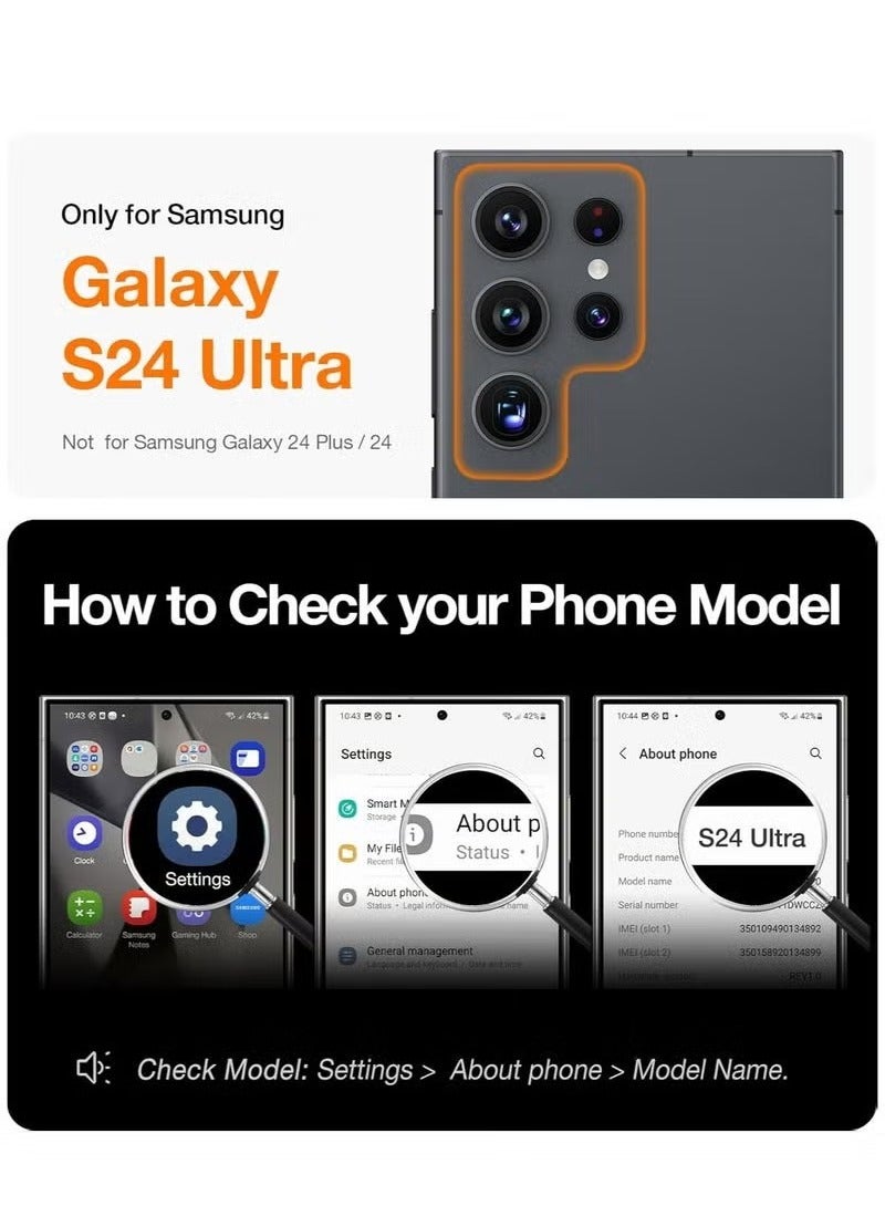TIGER Samsung Galaxy S24 Ultra Case | Magnetic Support Wireless Charging || Shockproof & Anti-Scratch Protective Cover | Full Camera Protection | Slim & Durable Case for Galaxy S24 Ultra (6.8-inch, 2024) - Image 2