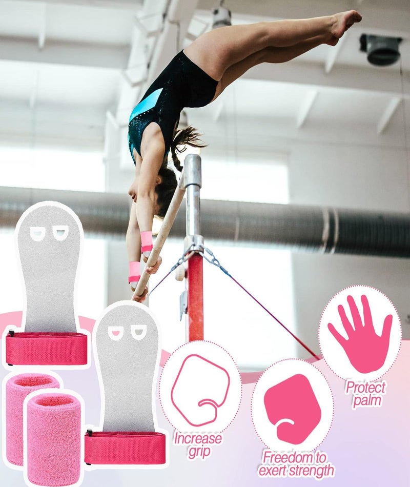 SonaBhu Kids Gym Gloves, 1 Pair Hand Grip for Gym, Workout Equipment for Kids, Gymnastics Equipment for Children, Durable and Comfortable - Image 5