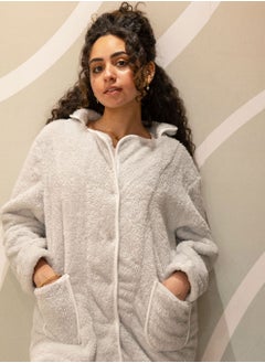 Arafa Women Fur Grey PJ Set Relaxed Fit  - Image 2