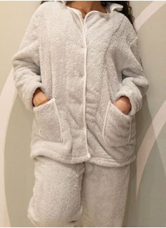 Arafa Women Fur Grey PJ Set Relaxed Fit  - Image 3