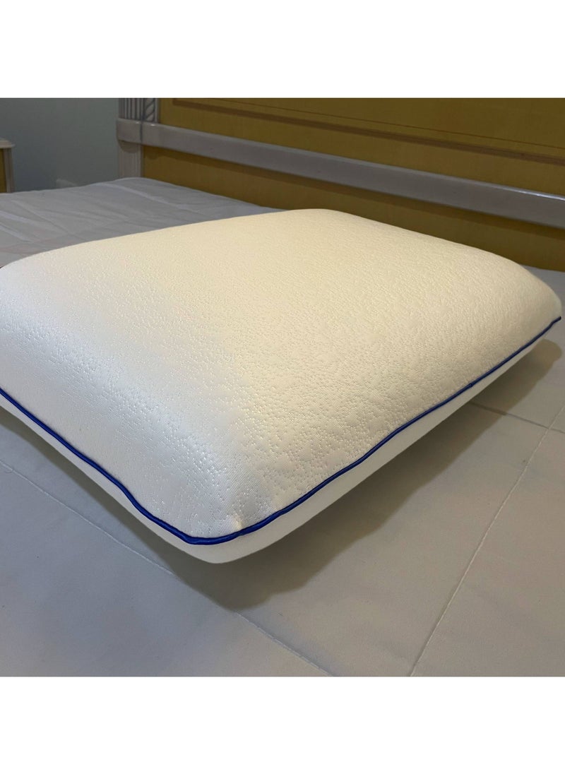 MAXQON - Set Of 2-Cooling Ergonomic Memory Foam Pillow With Cooling Technology and Removable Cover - 60x40x13 cm - Image 1