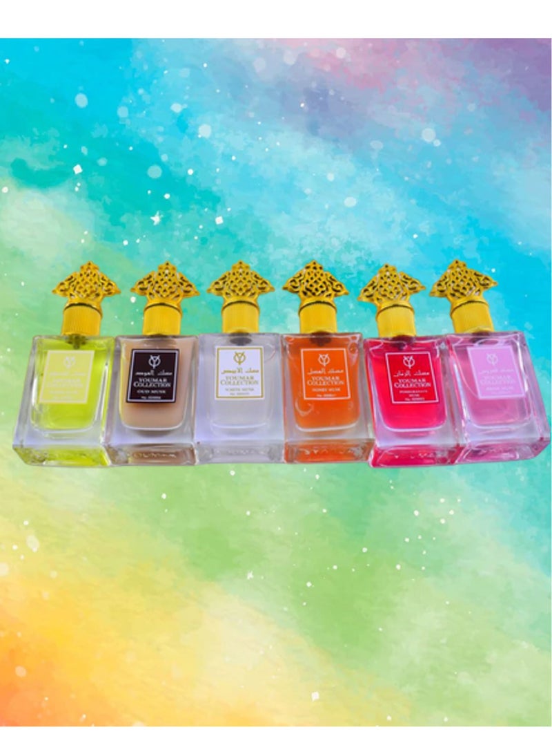 مسك مجموعه عطور يومار للصبايا مسك العروس- مسك الرمان- مسك العسل- مسك الابيض- مسك العود- مسك السكر - Image 1