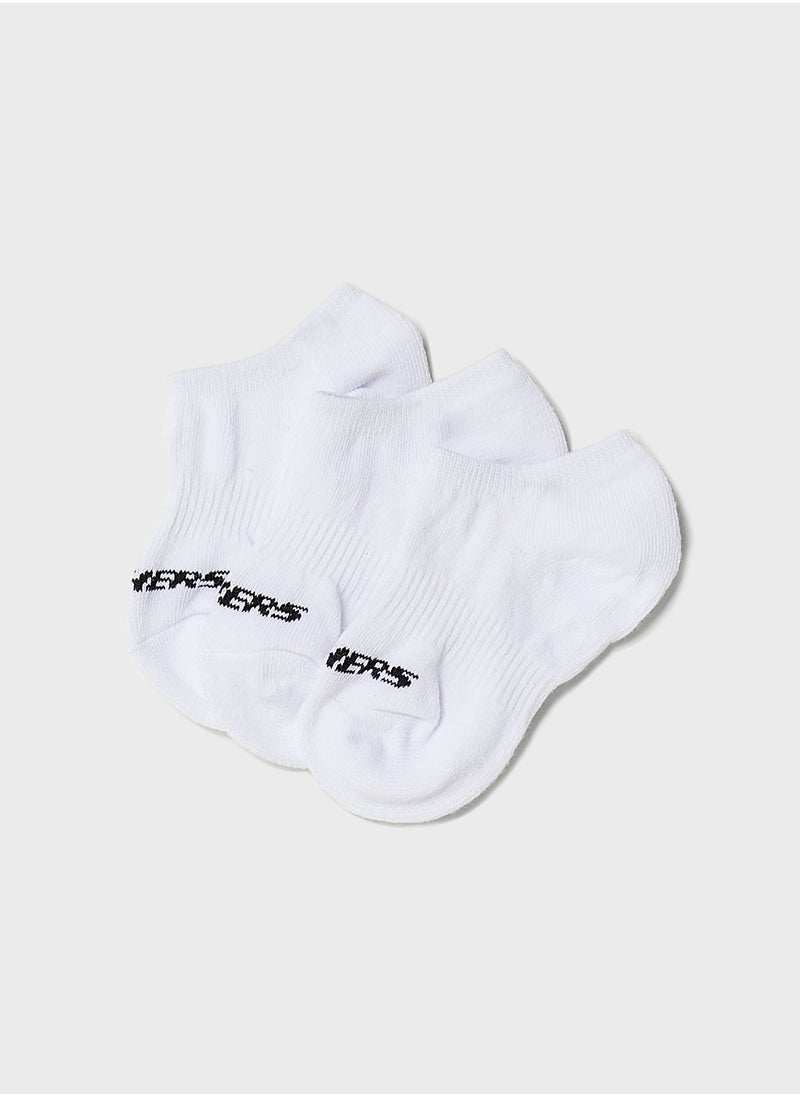 SKECHERS Kids 3 Pack No Show Socks  - Image 1
