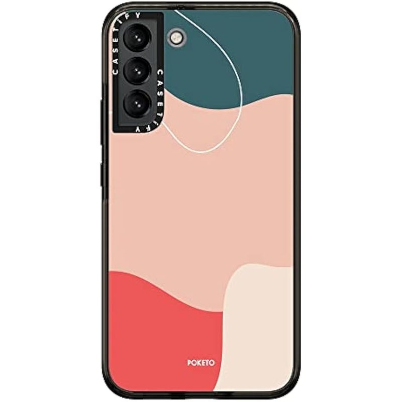 Casetify Impact Case for Samsung Galaxy S22+ - Coral Reef - Clear Black - Image 3