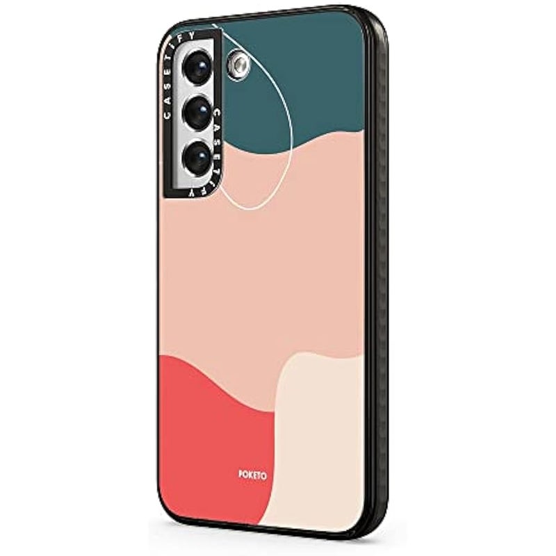 Casetify Impact Case for Samsung Galaxy S22+ - Coral Reef - Clear Black - Image 2