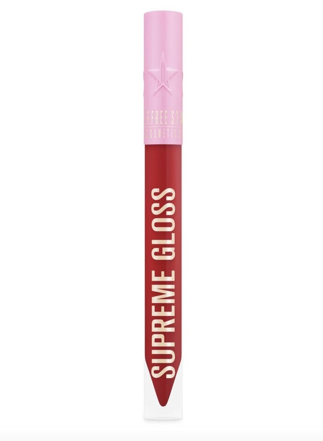 Jeffree Star Cosmetics Supreme Gloss - Full-Pigment, High-Shine Lip Gloss in “Blood Sugar” (Medium) - Non-Sticky, Long-Lasting, Vegan & Cruelty-Free Lip Color Formula - Image 5