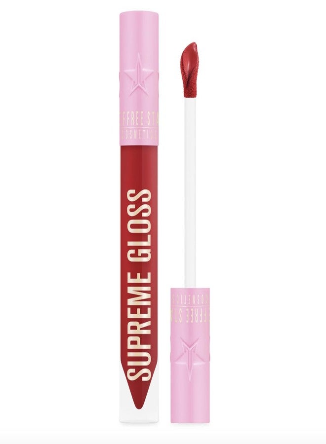 Jeffree Star Cosmetics Supreme Gloss - Full-Pigment, High-Shine Lip Gloss in “Blood Sugar” (Medium) - Non-Sticky, Long-Lasting, Vegan & Cruelty-Free Lip Color Formula - Image 3
