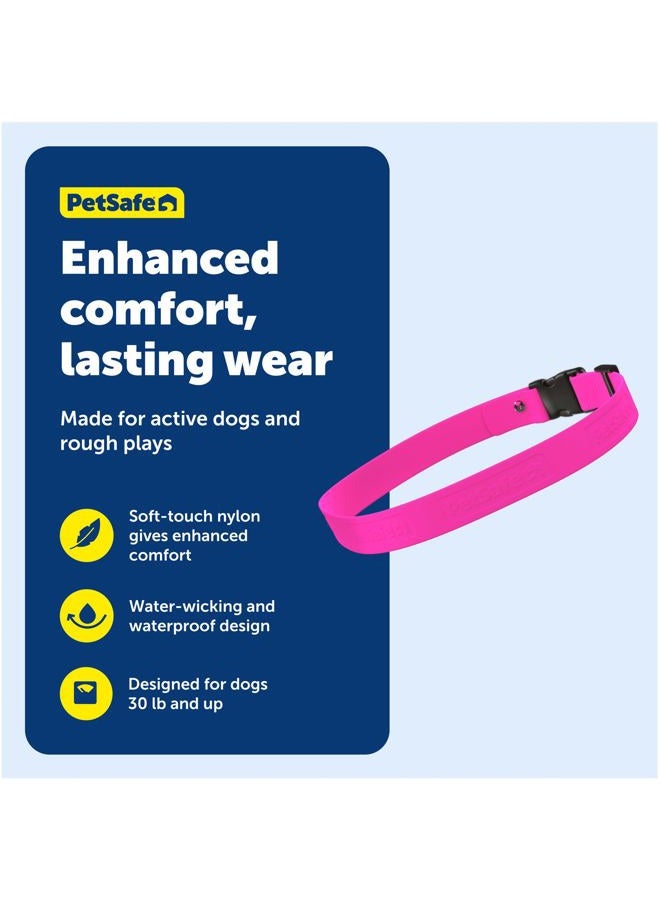 PetSafe Replacement Strap for Guardian GPS + Tracking Dog Fence Collar, Made with Soft-Touch Nylon for Enhanced Comfort and Long-Lasting Wear - Water-Wicking, Waterproof Material, Pink - Image 4