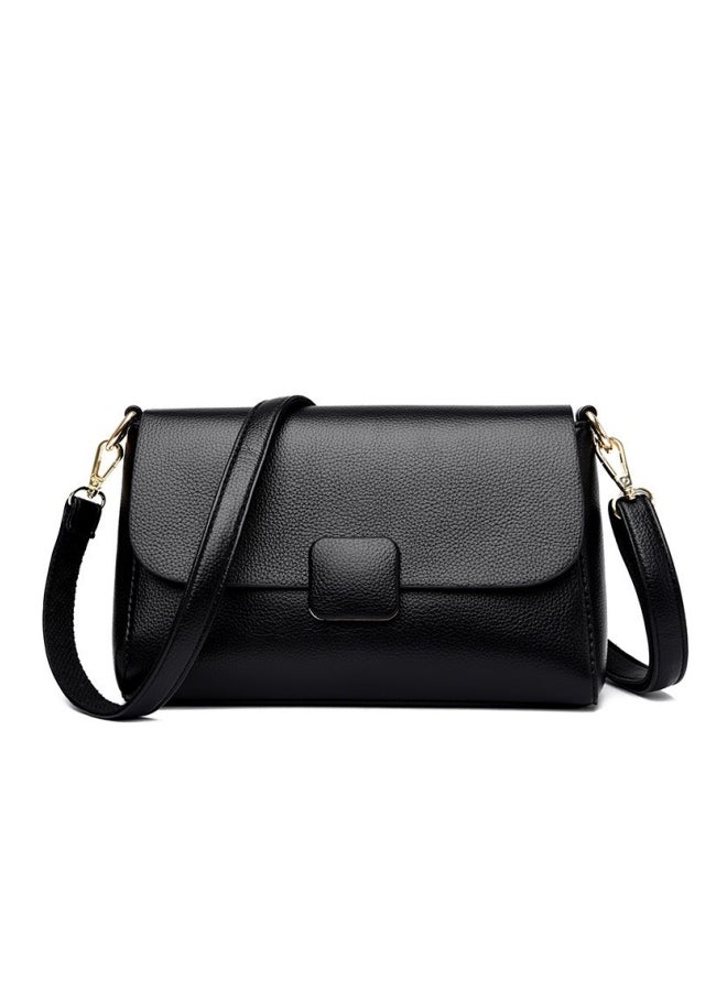 Women's Solid Color Shoulder Bag, Ladies Creative Small Square Buckle Crossbody Bag Sling Bag Side Bag Carry Bag, Daily Commuter/Banquet/Party/Campus PU Leather Satchel Bags Tourist Bag for Girls - Image 1