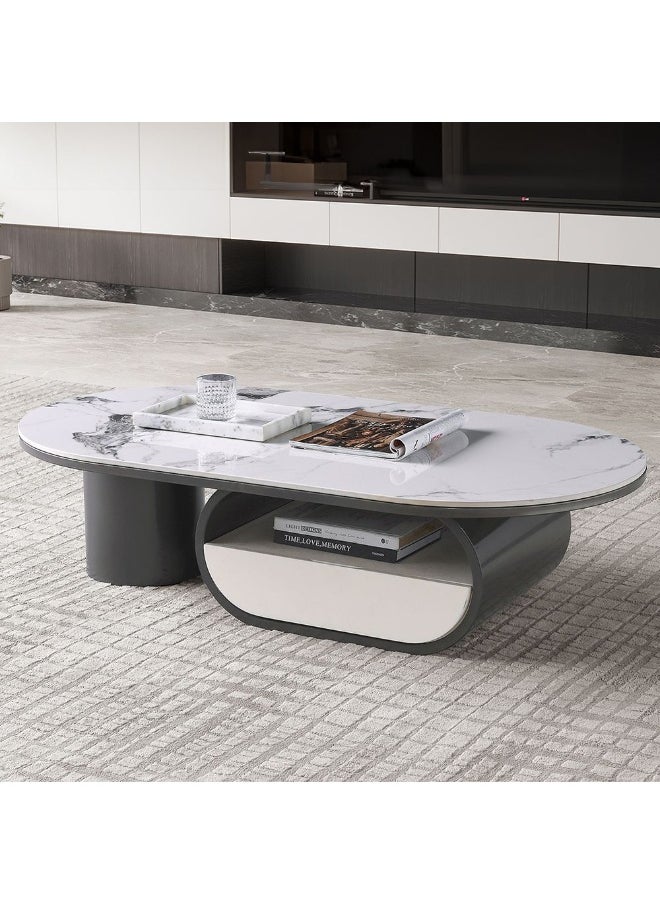 Ramsy Round Centre Table With Drawer Multifunctional Living Room Table Space Saving Center Table Modern Design Furniture For Home Living Room -White/Gunmetal Black - pzsku/Z0330CB5422D65AD242C6Z/45/_/1731934225/57dd7856-b946-486a-ba85-b4fe8eb6fd2d