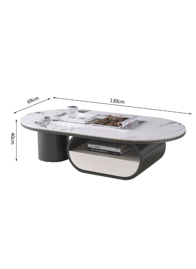 Ramsy Round Centre Table With Drawer Multifunctional Living Room Table Space Saving Center Table Modern Design Furniture For Home Living Room -White/Gunmetal Black - pzsku/Z0330CB5422D65AD242C6Z/45/_/1731934227/9579d0ba-e806-49ec-9c7d-f15385123c25