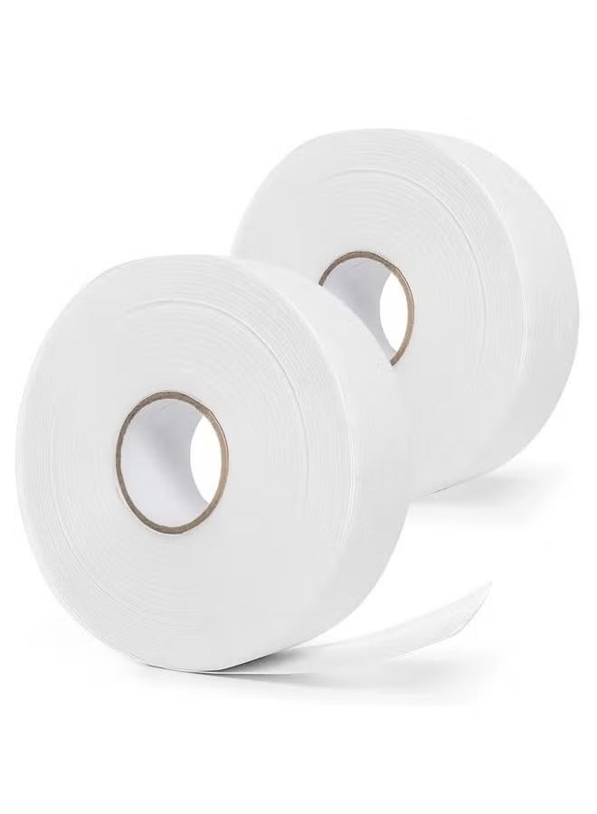 إليت قطعتان من شرائط الشمع غير المنسوجة لإزالة شعر الجسم والوجه، 2.76 بوصة × 100 ياردة من ورق الشمع المقاوم للتمزق لإزالة شعر الحواجب والساقين، درجة الصالون - Image 1