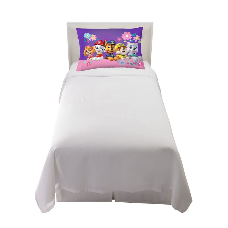 Franco Kids Bedding Super Soft Microfiber Reversible Pillowcase, 20 in x 30 in, Paw Patrol Girls - Image 4