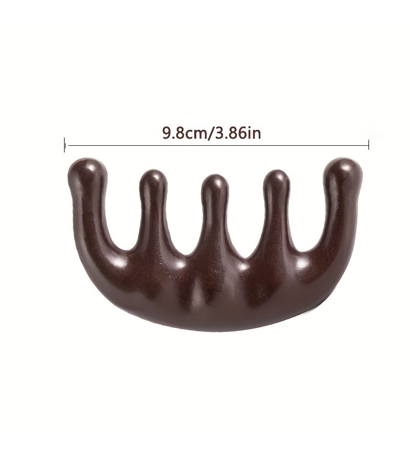 1 3pcs Multifunctional 4 In 1 Meridian Massage Comb 5 Tooth Handle Free Scalp Comb Unisex - Image 3