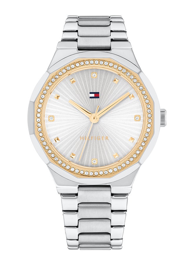 TOMMY HILFIGER ساعة يد نسائية من الستانلس ستيل بعقارب دائرية الشكل 1782723 - 36 ملم - Image 2