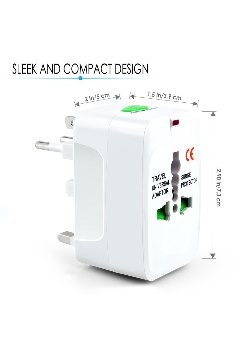 Technotech Technotech Universal for Travel Charger Adapter Plug White  - Image 2