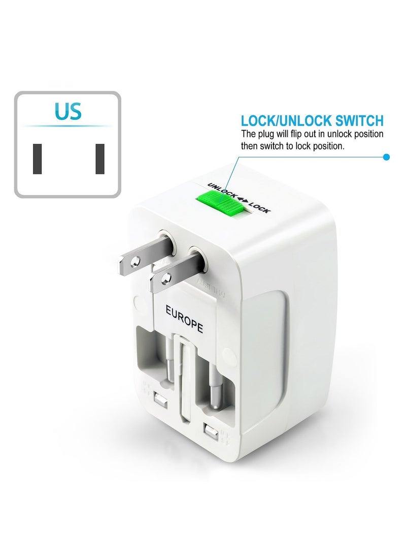 Technotech Technotech Universal for Travel Charger Adapter Plug White  - Image 5