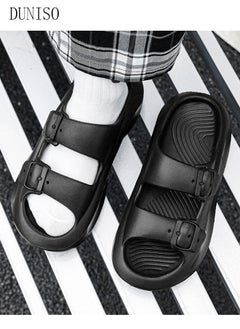 DUNISO Men's slippers Summer Sandals Lightweight Slide Sandal with Non-slip Soles Thick Sole Beach Slipper Breathable Slip-on Sandal House Flat Slipper for Indoor and Outdoor  - Image 5