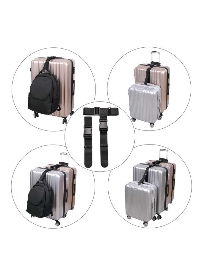 Vigorport Luggage Connector Straps,Add a Bag Suitcase Strap Belt, Clip Link,Multi Adjustable 1.5" W Travel Attachment Accessories for Carry on Bag Stacker -2Pack(Extended Size) - Image 4