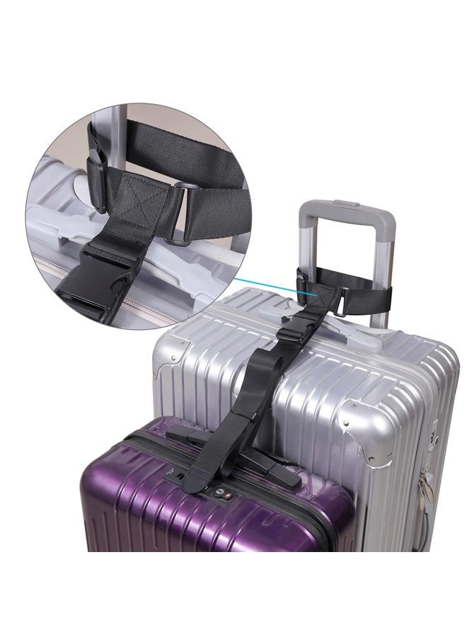 Vigorport Luggage Connector Straps,Add a Bag Suitcase Strap Belt, Clip Link,Multi Adjustable 1.5" W Travel Attachment Accessories for Carry on Bag Stacker -2Pack(Extended Size) - Image 3