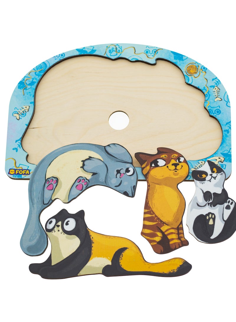 فوفا FOFA خشبية لغز القط - Image 4