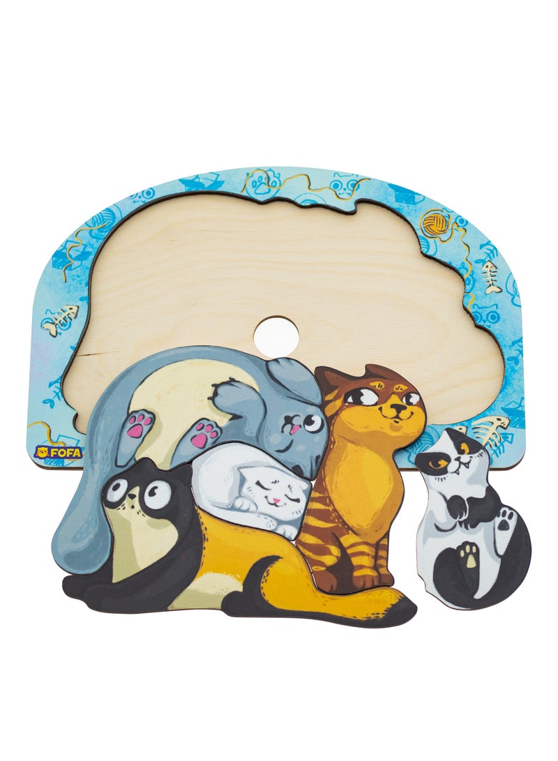 فوفا FOFA خشبية لغز القط - Image 3