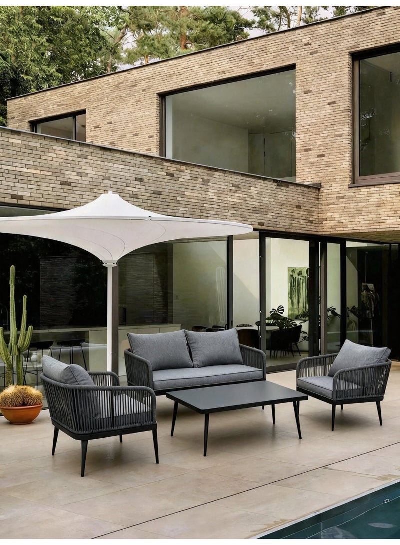 Broyhome 4-Seater Patio Furniture Outdoor Sofa Set Modern Garden Furniture , Sunproof & Waterproof - Image 5
