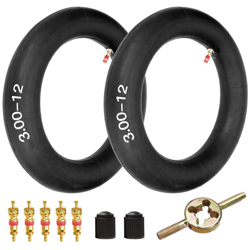 FVRITO 275 30012 300X12 8010012 Inner Tube for XR CRF 50 70 KLX 110 KX60 DRZ110 DS80 JR80 RM50 RM60 TTR90 110E PW80 90125cc Off Road Motocross Pit Dirt Bike 2 Pack
