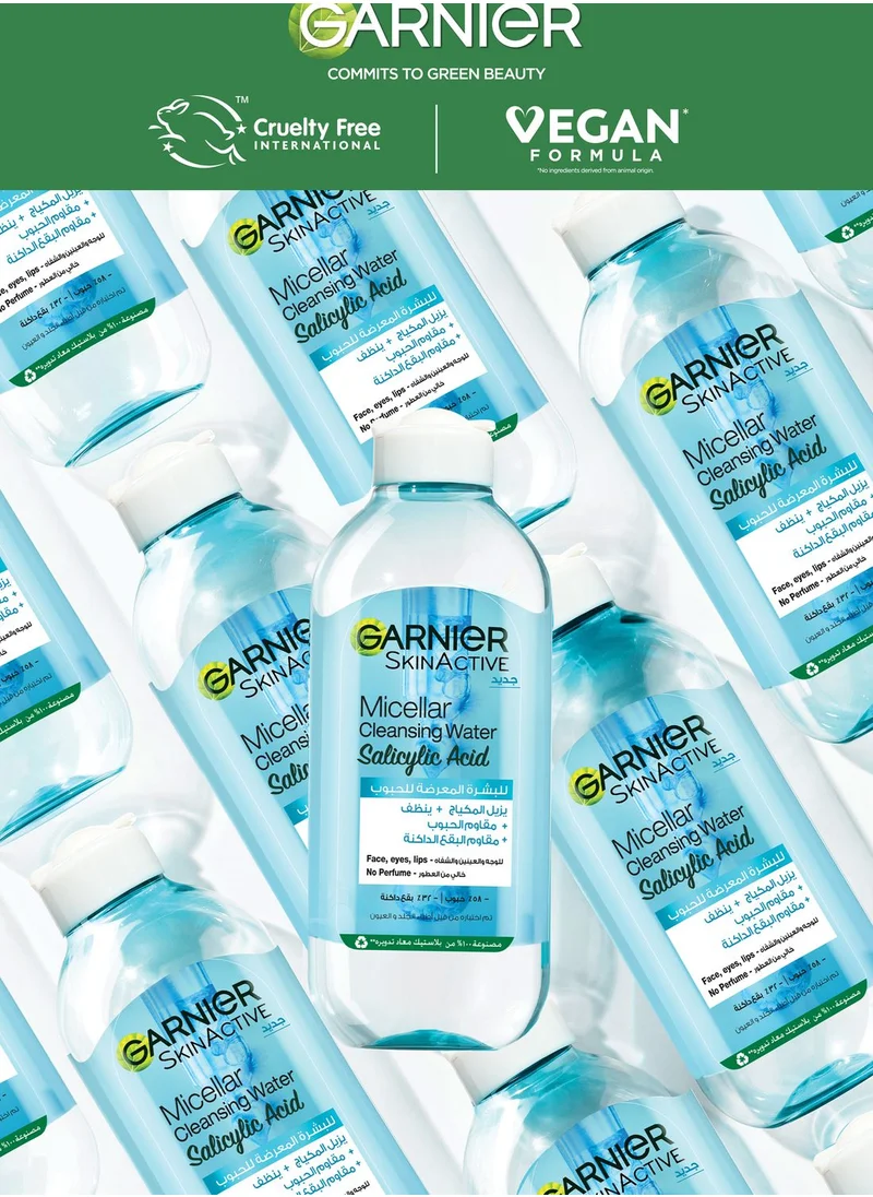 Garnier Garnier Skinactive Micellar Cleansing Water With Salicylic Acid, 400Ml