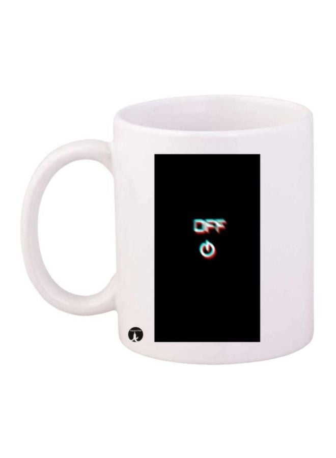 English Phrases Printed Coffee Mug White/Black