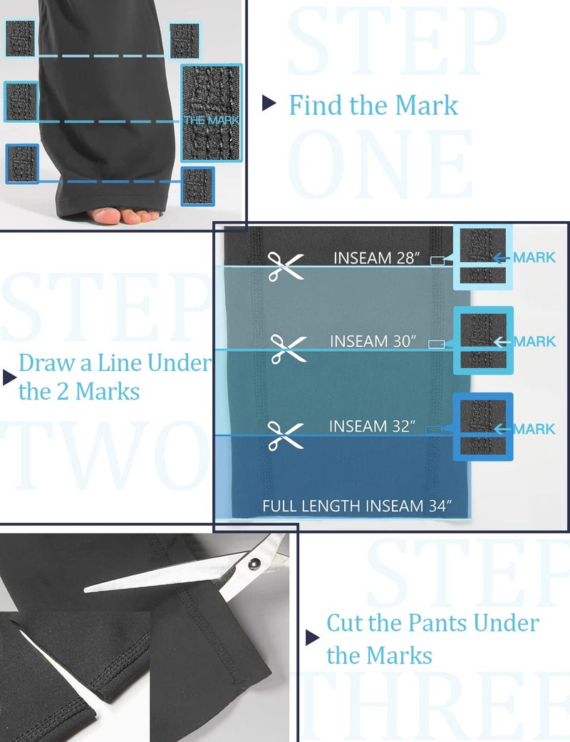 Safort 28" 30" 32" 34" Inseam Regular Tall Bootcut Yoga Pants, 4 Pockets, UPF50+, Grey, L - Image 4