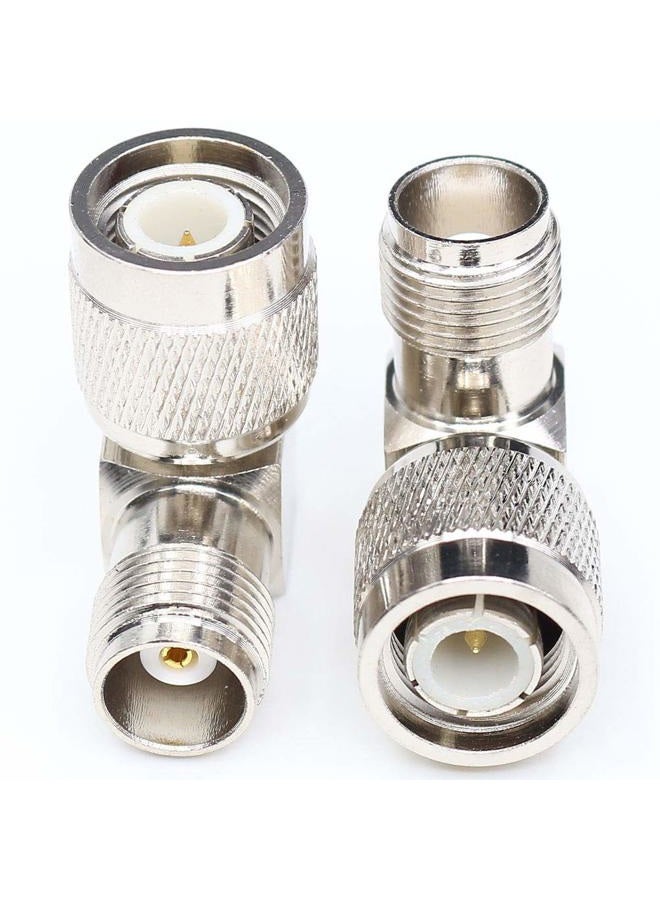 ANHAN Right Angle TNC Male to Female Adapter RF 90 Degree Coax Connector L Type TNC Connectors (2Packs) - Image 1