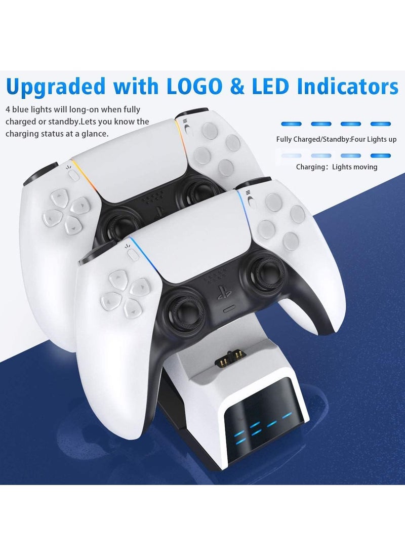 AMJ - Dual fast charging stand station for PS5 dualsense controller (Playstation 5) - Image 1