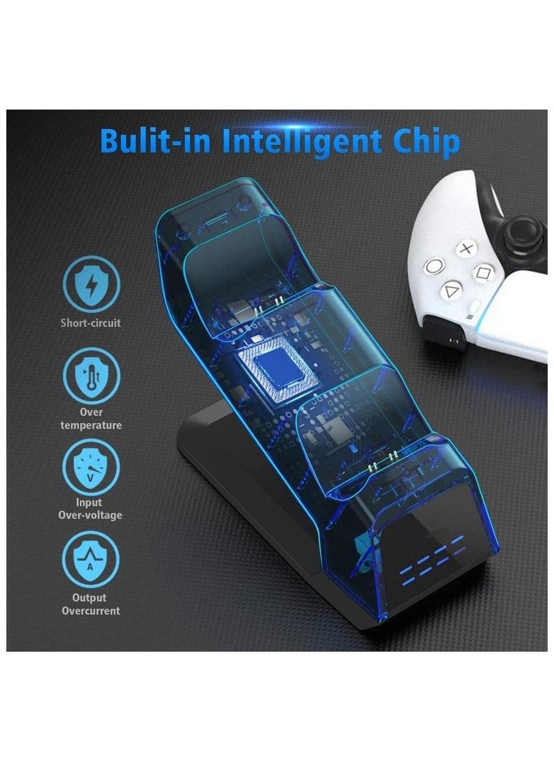 AMJ - Dual fast charging stand station for PS5 dualsense controller (Playstation 5) - Image 1