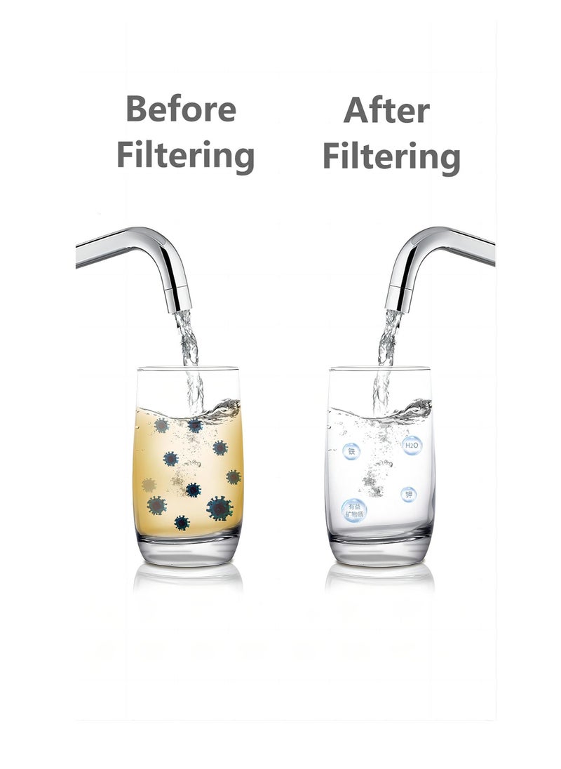Cool Baby - Sink Water Filter Faucet Mounted Tap Water Filtration System 7-layer Filtration To Reduce Lead, Chlorine Sand and Heavy Metals with an Additional Replacement Filter Element Provided - Image 1