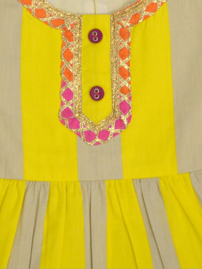 A.T.U.N. (ALL THINGS UBER NICE) Baby Girls Printed Kurti and Sharara Set | Stylish Clothing Set - Image 5