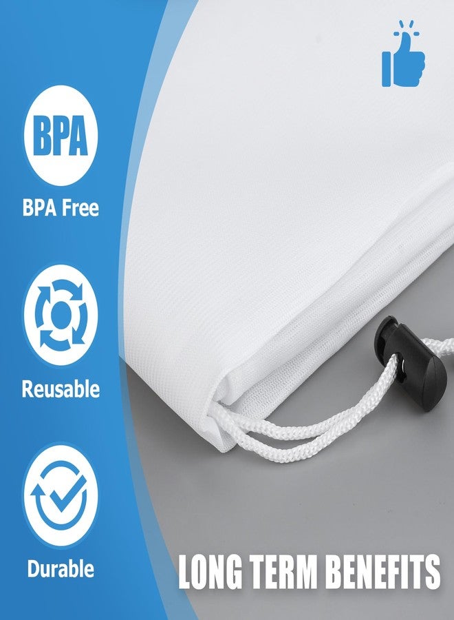 Ancable 3-Pack Brew Bags, 250 Micro Extra Large Reusable Straining Bag, 26 x 22 Inch Adjustable Drawstring Brewing Mesh Bag for Home Brewing Hops Grains Fruit Wine Beer Making Brew in a Bag Supplies - Image 2