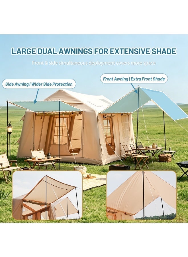 Pakicetus 26X Luxury Camping Tent with Large Extended Canopy | 4-6 Person Glamping Tent for Desert & Outdoor Adventures - Image 4