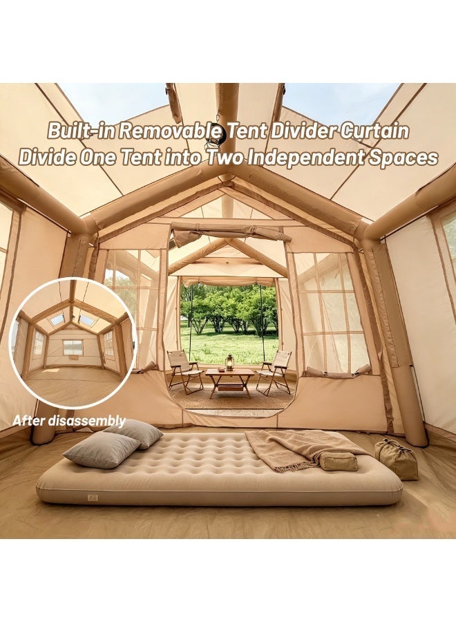 Pakicetus 26X Luxury Camping Tent with Large Extended Canopy | 4-6 Person Glamping Tent for Desert & Outdoor Adventures - Image 1