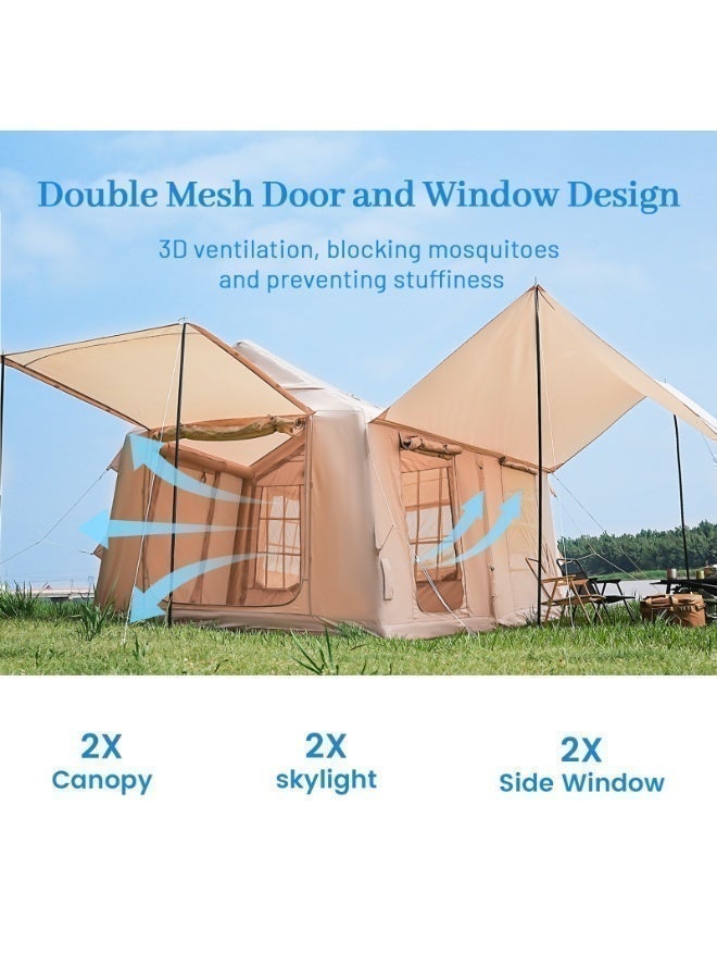 Pakicetus 26X Luxury Camping Tent with Large Extended Canopy | 4-6 Person Glamping Tent for Desert & Outdoor Adventures - Image 5
