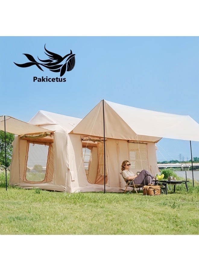 Pakicetus 26X Luxury Camping Tent with Large Extended Canopy | 4-6 Person Glamping Tent for Desert & Outdoor Adventures - Image 2